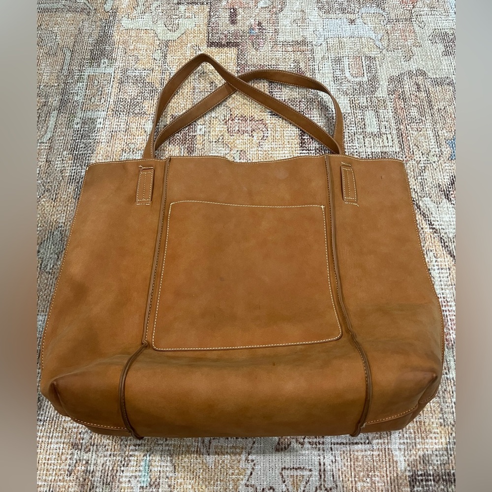Shiraleah oversized leather tote EUC